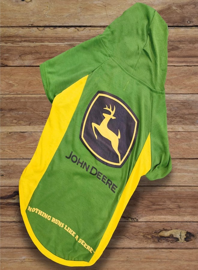 Pets First John Deere Dog Hoodie T-Shirt,Medium. Warm Pet Clothing with Hood for Pets,Dogs,Cats,Puppies,Kittens. Soft,Durable Pet Hoody CAT Tee Shirt Jacket Polo Costume Licensed,Green,JOD-4044-MD - Image 4